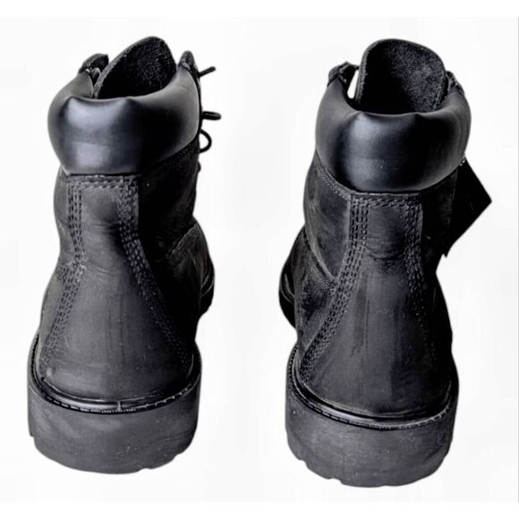 TIMBERLAND 6 Inch Premium Waterproof Boot In Black Size 6Y/W8 - Picture 5 of 9